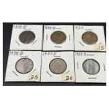 6 USA Lincoln Wheat Cent