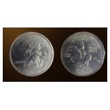 USA Delaware & Pennsylvania State Quarter ï¿½ 1999