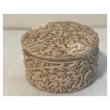 Lace Designed Carved Trinket Box