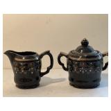 Decorative Cream & Sugar Set