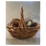 2 Wicker Wreaths/ Basket , potpourri