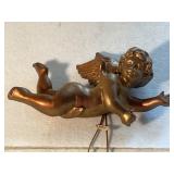 Light Weight Gold Tone Cherub Ornament