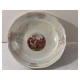 Vintage Iridescent Serving Bowl (England)