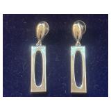 Lovely Silver Toned Pierced Earrings