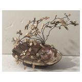 Gem Tree Decor on a Clam Shell