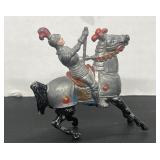 Vintage Metal Die Cast Knight on Horse