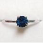 $3500 14K  Blue Diamond(0.45ct) Ring