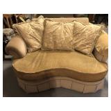 Upholstered Love Seat Large Chair