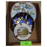 SOUVENIR PLATES & ASHTRAY