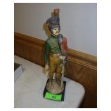 VINTAGE RESIN SOLDER ON MARBLE BASE 13 1/2"