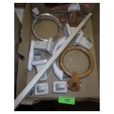 BATHROOM HOOKS, TOWEL BAR, TOWEL RINGS, TP HOLDER