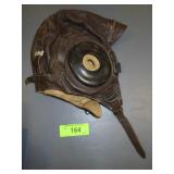 WWII LEATHER ARMY AIR FORCE AVIATOR HAT
