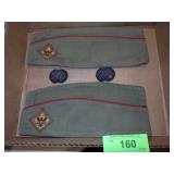 VINTAGE BOY SCOUTS CAPS & SCARF SLIDES