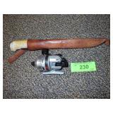 DIAWA MINI CAST REEL, RAPALA FILET KNIFE W/ SHEATH