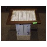 END TABLE W/ BOOK / MAGAZINE HOLDERS 21 x 17 x 19