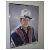 FRAMED JOHN WAYNE PRINT 16 x 20