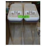 2 LOCKING FOOD STORAGE CONTAINERS