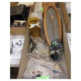 STINED GLASS MIRROR, CHIME, CANNING JAR DECOR, ETC