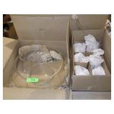 VINTAGE RIEKES CRISA MODERNO PUNCH BOWL SET W/ >>