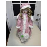EXCLUSIVELY YOURS 24" PORCELAIN DOLL W/ STAND >>>>