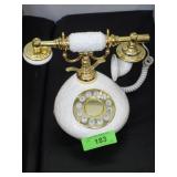 CERAMIC FRENCH PHONE (UNTESTED) **CRACK ON SIDES**