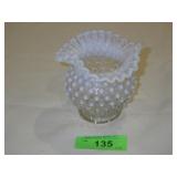 VINTAGE FENTON OPALESCENT HOBNAIL BOWL / VASE