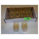 VINTAGE LIBBY GOLDEN WHEAT JUICE GLASSES