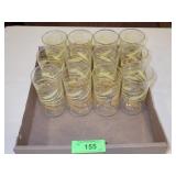 VINTAGE LIBBY GOLDEN WHEAT TUMBLERS