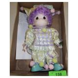 PRECIOUS MOMENTS POM POM CLOWN DOLL 3988 / 7500