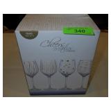 MIKASSA CHEERS METALLICS WINE GLASSES
