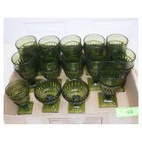 VINTAGE INDIANA GLASS GOBLETS & SHERBETS