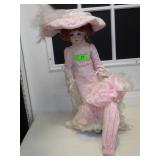 22" PORCELAIN DOLL **NO SHIPPING - SEE SHIPPING >>