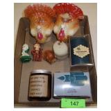 SCENTED CANDLE, VTG GURLEY TURKEY CANDLES, ROLLED>
