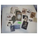 VTG BLACK & WHITE AND SEPIA PHOTOS & CABINET CARDS