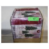 3 PC. CHRISTMAS TREE SET W/ BARK TRUNKS