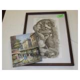 1995 PRINT (FRAMED 16 x 21), K GROPPER PAINTING>>>