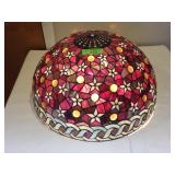 STAINED GLASS LAMP SHADE **NO SHIPPING -SEE >>>>