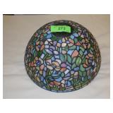 STAINED GLASS LAMP SHADE  **NO SHIPPING - SEE >>>>