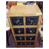 HAND PAINTED CHEST OF DRAWERS 18 1/2 x 14