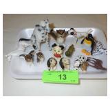 ASST. CERAMIC & PLASTIC ANIMAL FIGURES