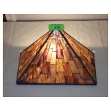 STAINED GLASS LAMP SHADE 14" x 7" x 7"
