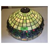 STAINED GLASS LAMP SHADE  16 1/2" x 8 1/2"  **NO>>