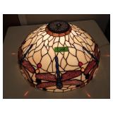STAINED GLASS DRAGONFLY LAMP SHADE **NO SHIPPING>>