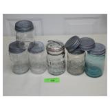 VINTAGE CANNING JARS, ZINC LIDS
