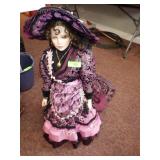 1995 THELMA RESCH PORCELAIN DOLL 34" **NO >>>>