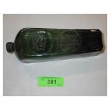 VINTAGE 1873 HIGHEST MEDAL VIENNA GREEN BOTTLE >>>