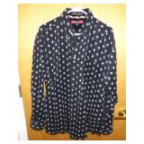 TOMMY HILFIGER FLUER-DE-LIS CORDUROY SHIRT (L)