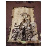 FUR RUG (NOT TIGER)  74" x 44"
