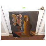 UNFRAMED PAINTING ON CANVAS 28 x 31