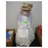 JANIS BERARD PORCELAIN DOLL 25" **NO SHIPPING>>>